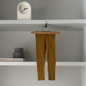 Jamie Kay Ribbed Tights in Mustard